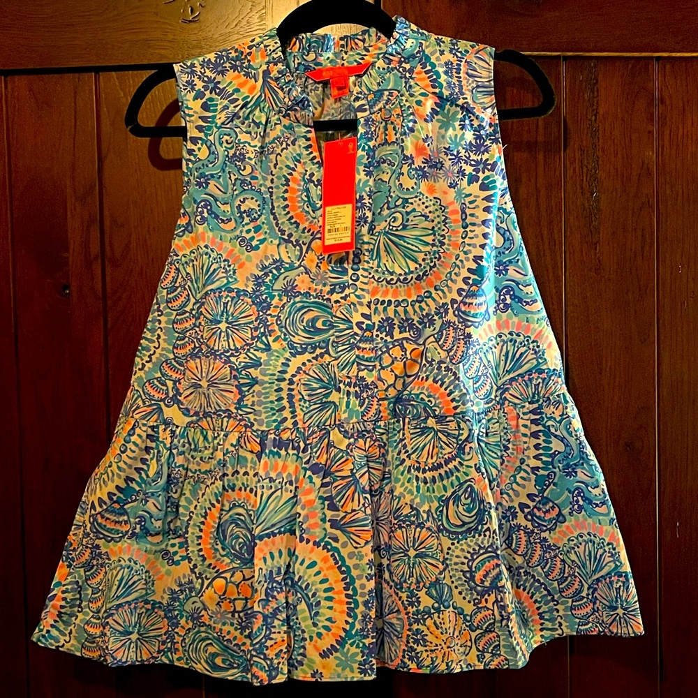 Lilly Pulitzer Ruffle Top, Size L